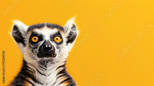 portrait of a lemur , generative ai