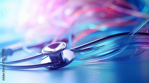 Medical health care with an abstract blurred background
