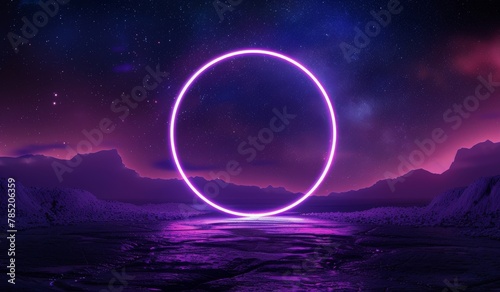 Circle of Light in the Middle of a Body of Water