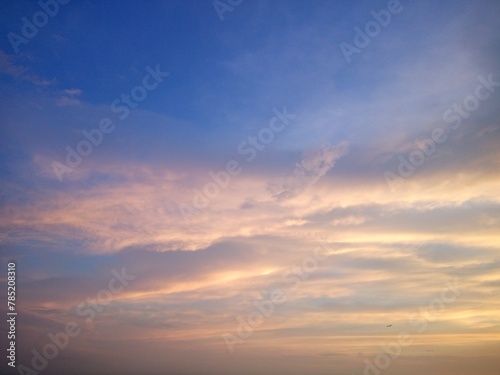 Gold and Blue Clouds © BridgetElla