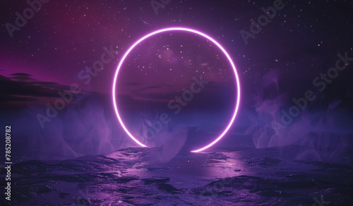 Circle of Light in the Middle of a Body of Water