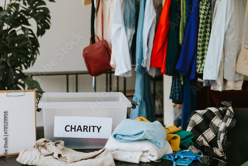 Choosing clothes for donation, charity and clothing collection fairs, choosing stylists to help people not buy clothes
