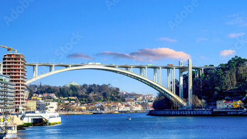Arrabida Bridge in Porto, Portugal photo