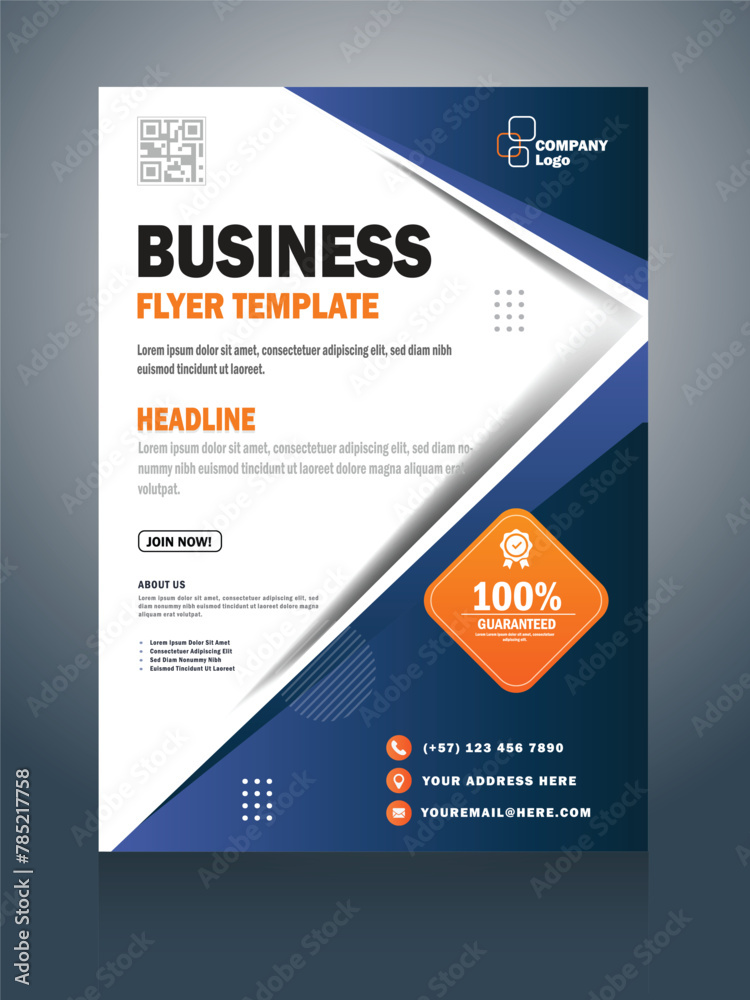 Fototapeta premium Poster design business template