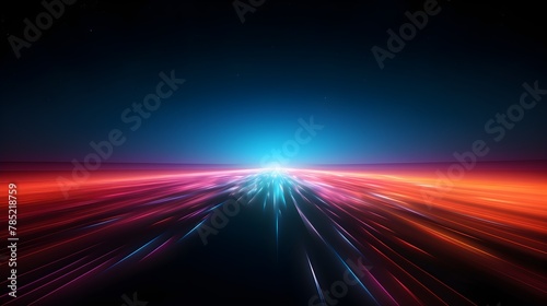 Ethereal Elegance translucent glass ribbon on a dark abstract background with dynamic holographic waves and glowing lines and iridescent design element for striking banner background and wallpaper