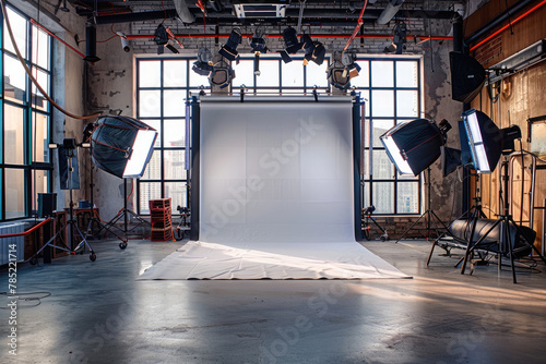 Professional photo studio for photo and video shooting
