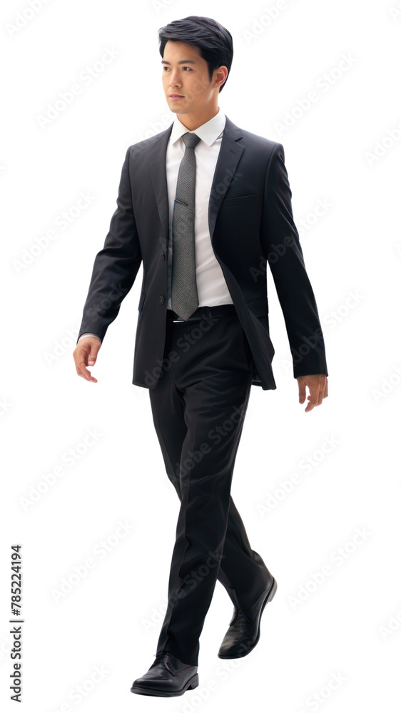 PNG A asian business man walking tuxedo blazer. AI generated Image by rawpixel. PNG A asian business man walking tuxedo blazer. AI generated Image by rawpixel.