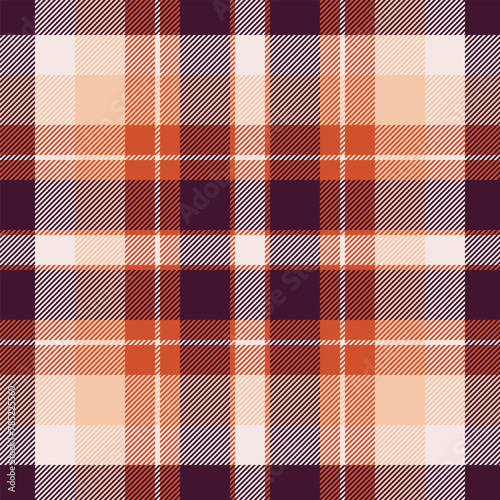 Background seamless fabric of pattern vector plaid with a check texture textile tartan.