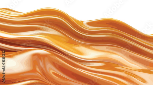 Abstract Background with Flowing Salted Caramel. vector