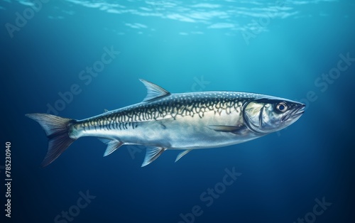 Isolated Mackerel Fish