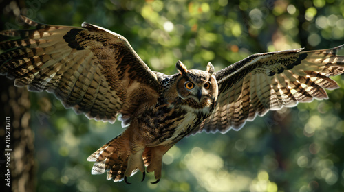 A bird of prey from the Accipitridae famy the owl is photo
