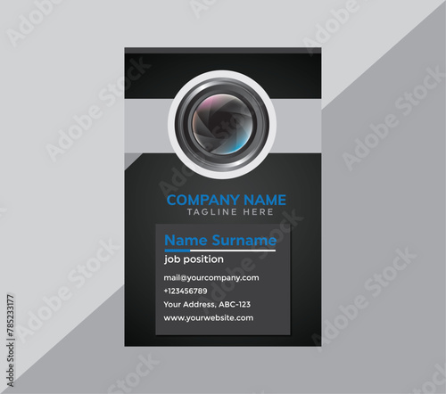 modern photography business card design print ready