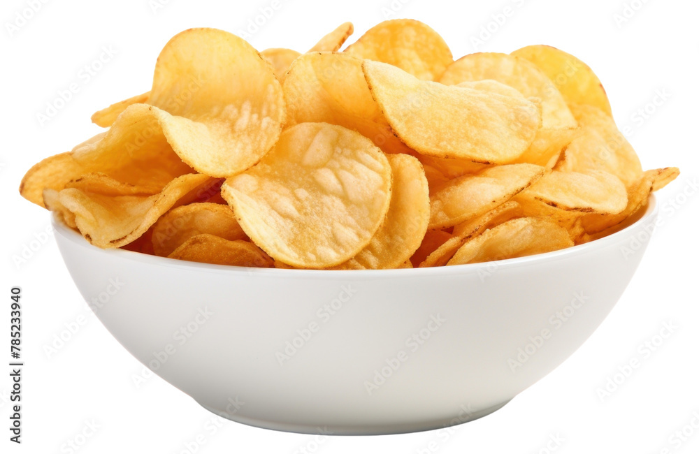 PNG Crisps bowl snack food. 