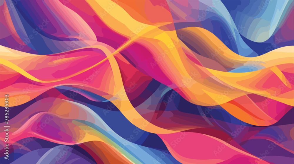 Vibrant abstract multicolored background with poly pa - obrazy, fototapety, plakaty 