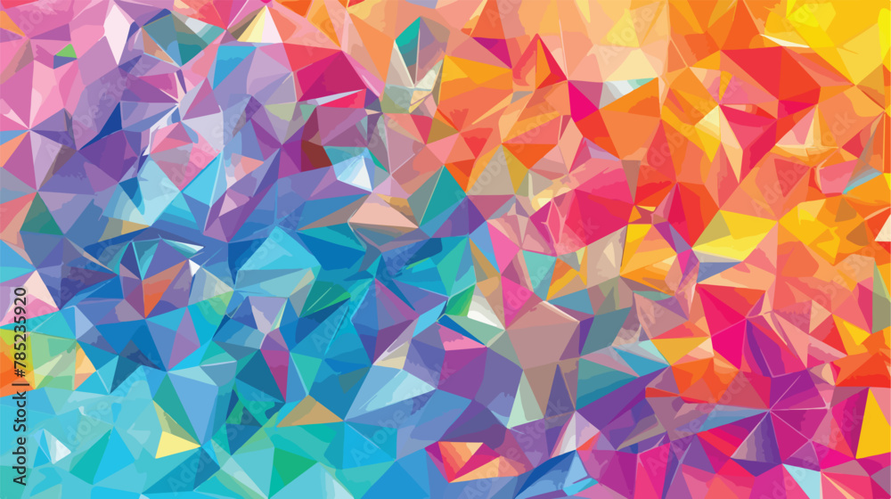 Vibrant abstract multicolored background with poly pa