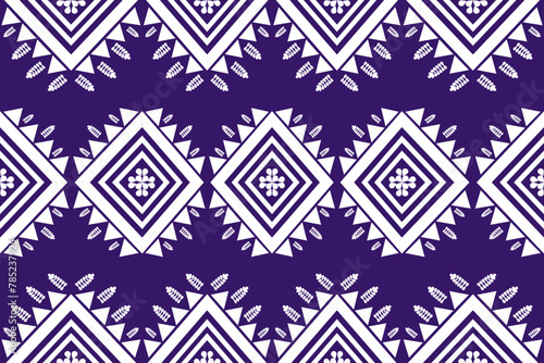 Traditional ethnic geometric fabric seamless patten