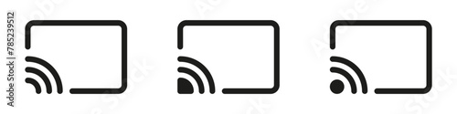 Cast screencast icon vector design