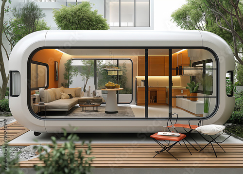 a conceptual image of a mobile home project for travel and a freeman's lifestyle photo