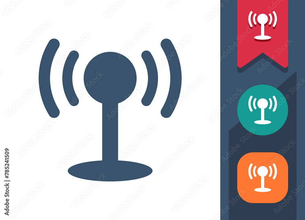 Communication Tower Icon. Antenna, Signal, Wireless, Radio Tower Communication Tower Icon. Antenna, Signal, Wireless, Radio Tower