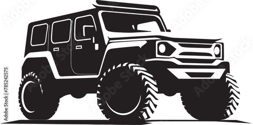Vector Art Off Road 4x4 SUV Adventure