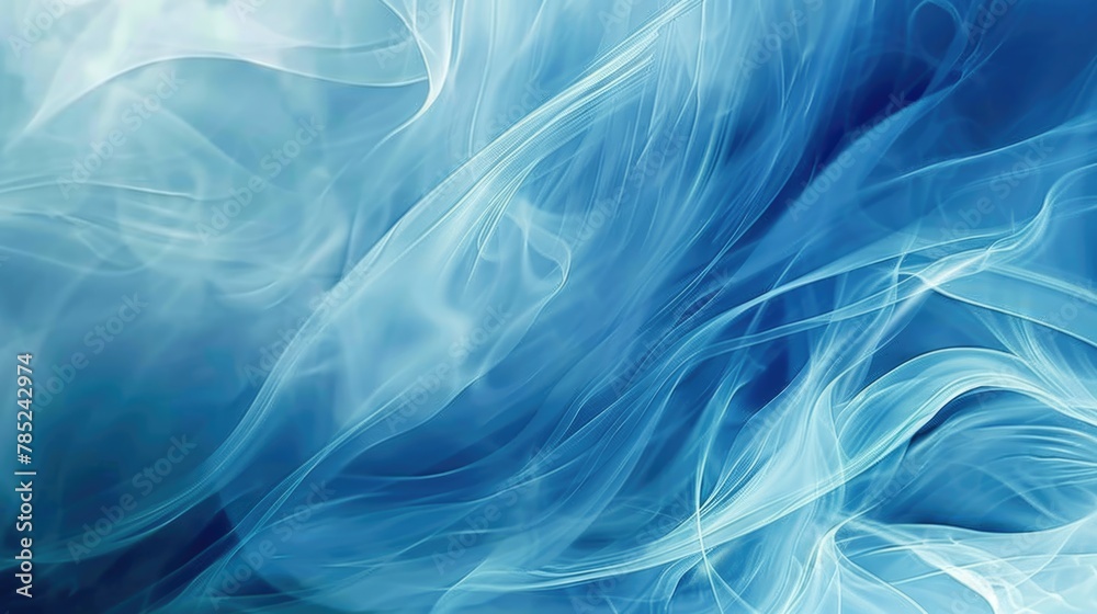 Fototapeta premium Abstract Blue Wavy Background Texture