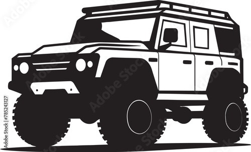 Off Road Expedition 4x4 SUV Vector Art