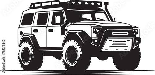 Off Road Expedition 4x4 SUV Vector Art
