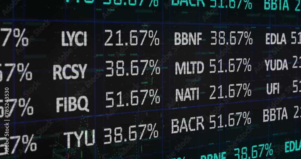 Image of statistics and financial data processing Image of statistics and financial data processing