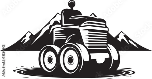 Vector Illustration of Asphalt Compactor Precision in Paving