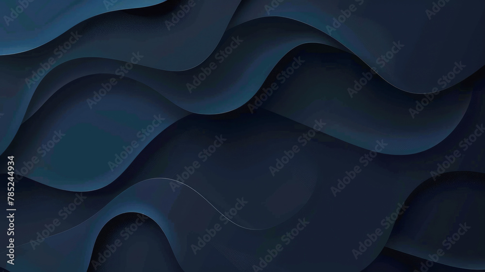Obraz premium Abstract Blue Wavy Background for Creative Design