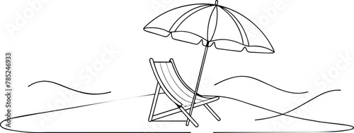 hand drawn sketch illustration of a chair