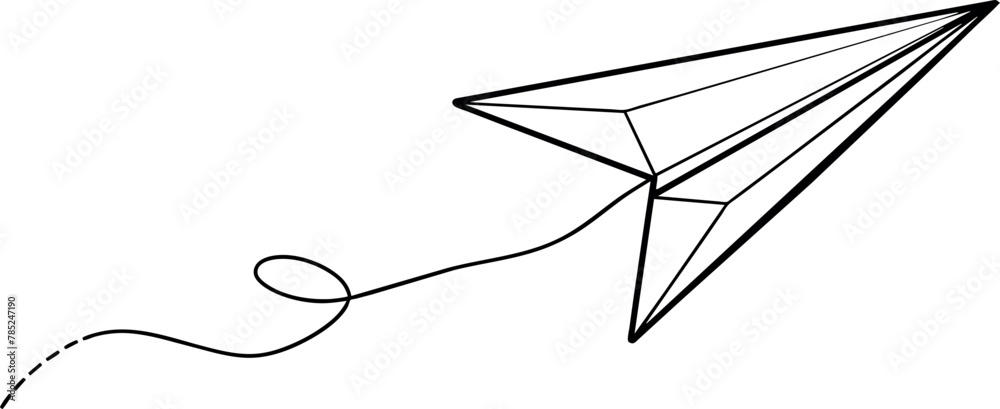 paper plane isolated on white paper plane isolated on white