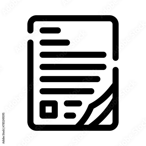 assignment line icon
