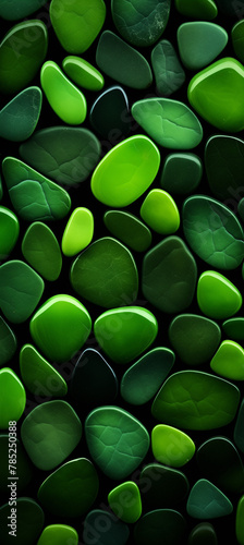 Background of green stones.