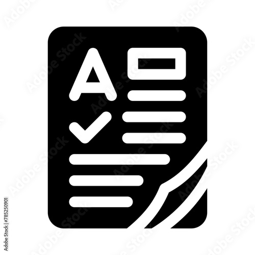 result glyph icon