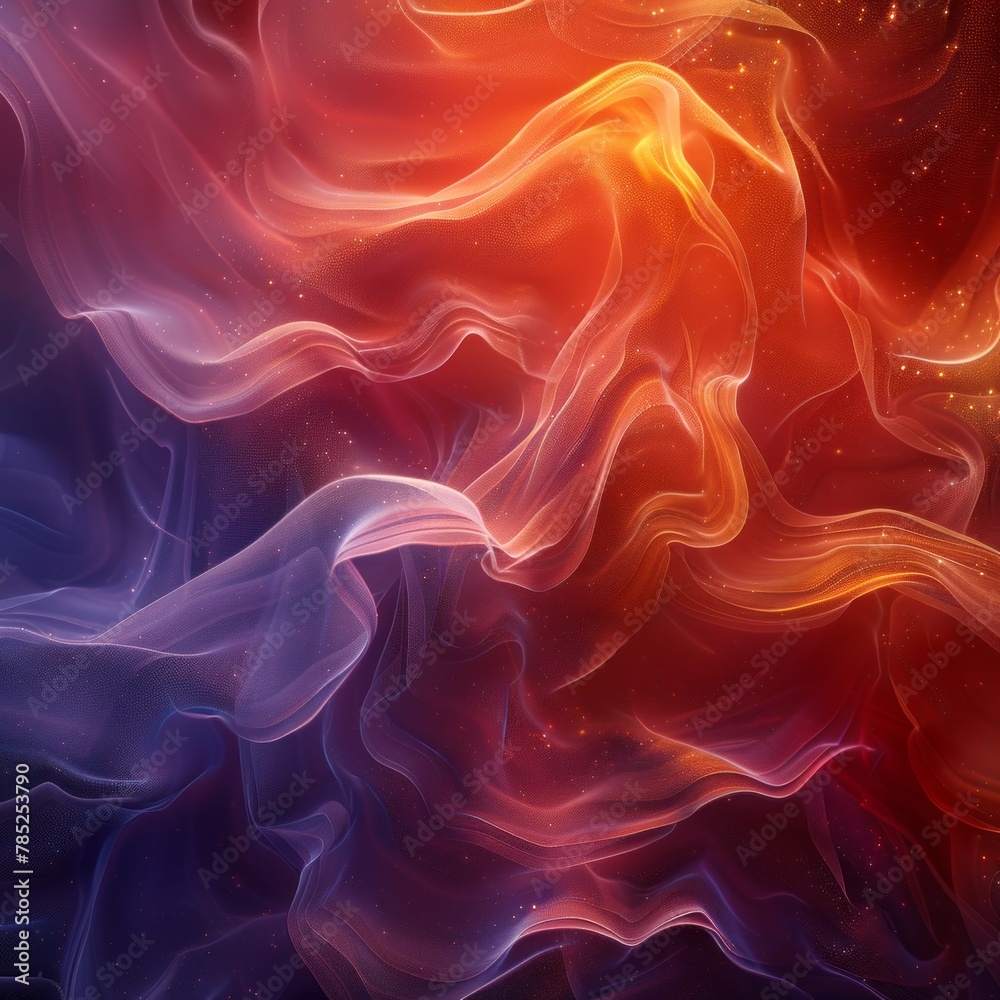 Fototapeta premium Colorful Background With Abundant Smoke