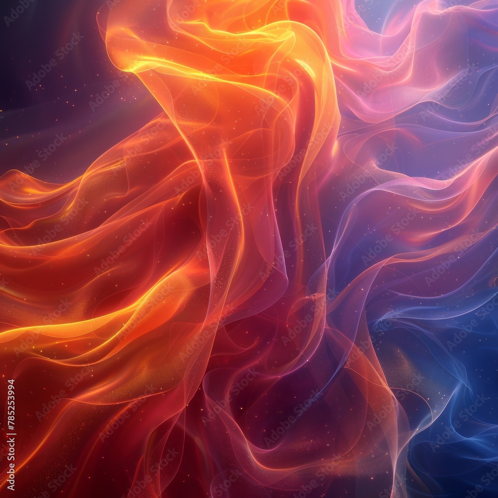 Fototapeta premium Flowing Hair: Portrait of a Woman