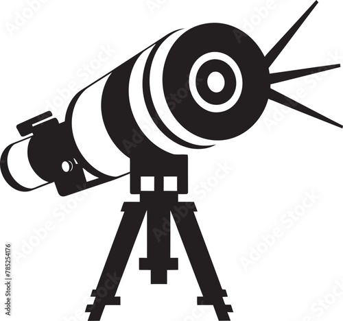 Cinematic Cinema Camera Vector Illustration with Dramatic Ocean Scene