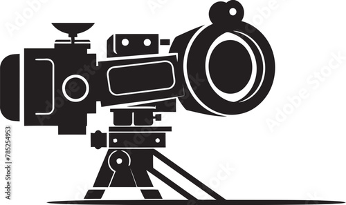 Epic Cinema Camera Vector Illustration with Grandiose Scale