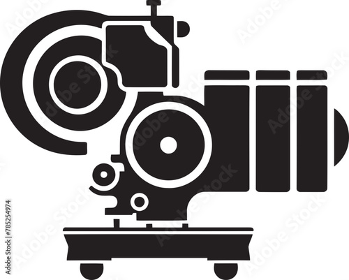 Highly Detailed Cinema Camera Vector Illustration with Adjustable Focus