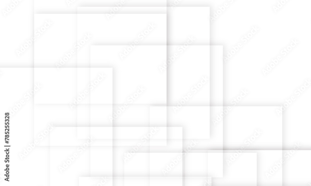 Vector abstract geometric square white graphic design banner pattern background.
White and grey monochrome vector background. Design for brochure, website, flyer, wallpaper, certificate, presentation.