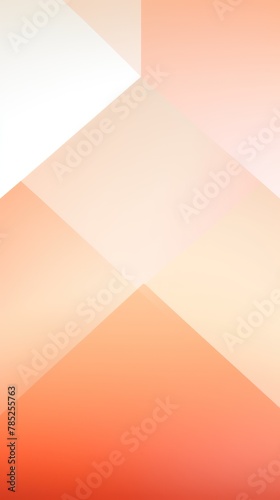 Peach and white background vector presentation design, modern technology business concept banner template with geometric shape