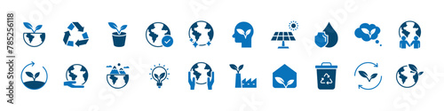 set of environment icon, save the world, eco