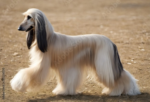 A view of an Afghan Hound