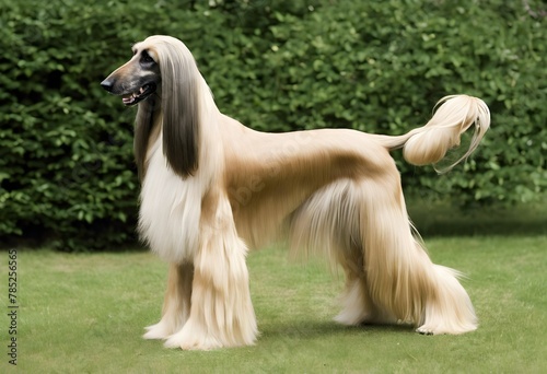 A view of an Afghan Hound