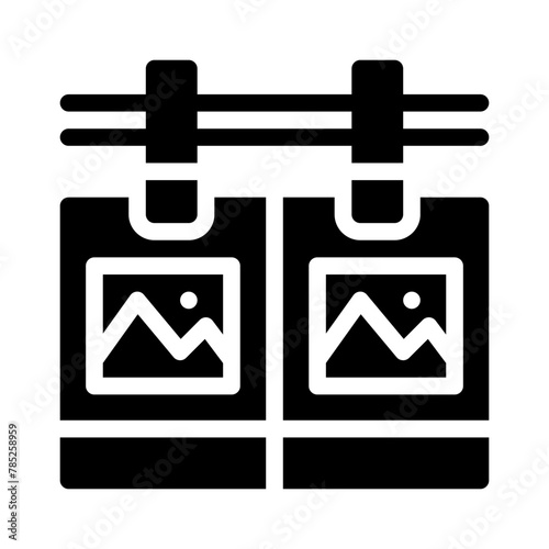 pictures glyph icon