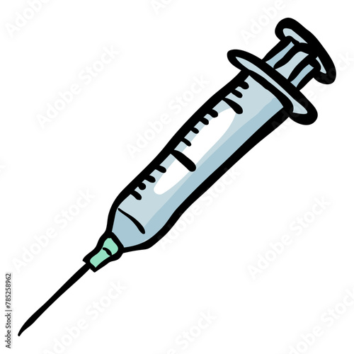 Syringe - Hand Drawn Doodle Icon