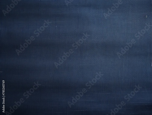 Navy Blue canvas texture background  top view. Simple and clean wallpaper with copy space area for text or design