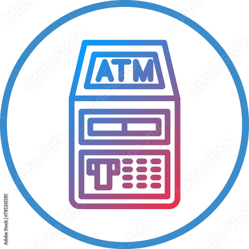 Vector Design ATM Icon Style