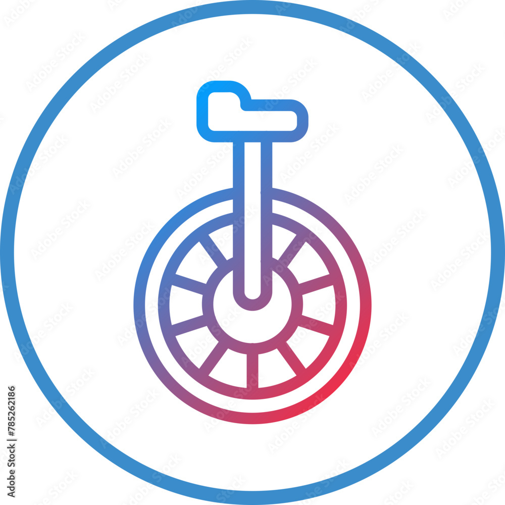 Vector Design Monocycle Icon Style Vector Design Monocycle Icon Style